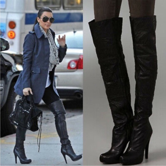 Thigh-high Report boots - Picture 4 of 8